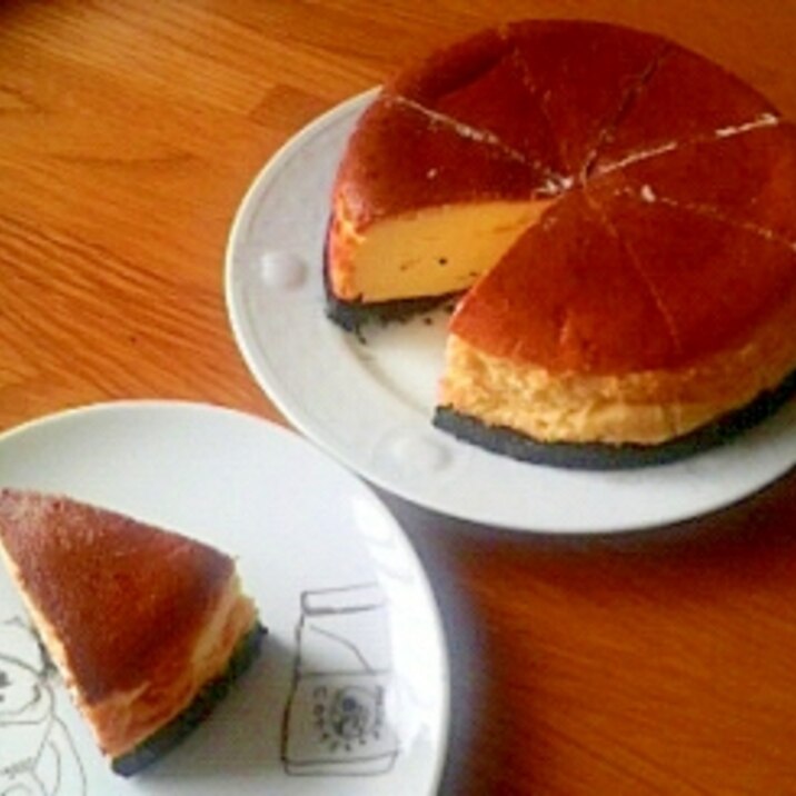 オレオでほろにが☆ニューヨークチーズケーキ